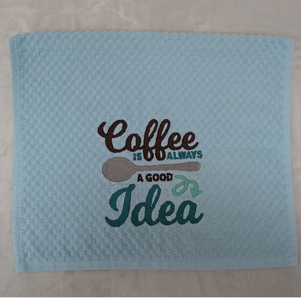 Coffee Is Always a Good Idea Kitchen Bath Bar Hand Towel Coffee Theme Kitchens